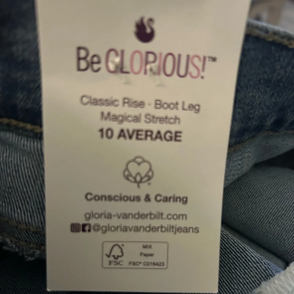 NWT! Women's Gloria Vanderbilt Classic Rise Amanda Bootcut Jeans Size 10 - Picture 12 of 13